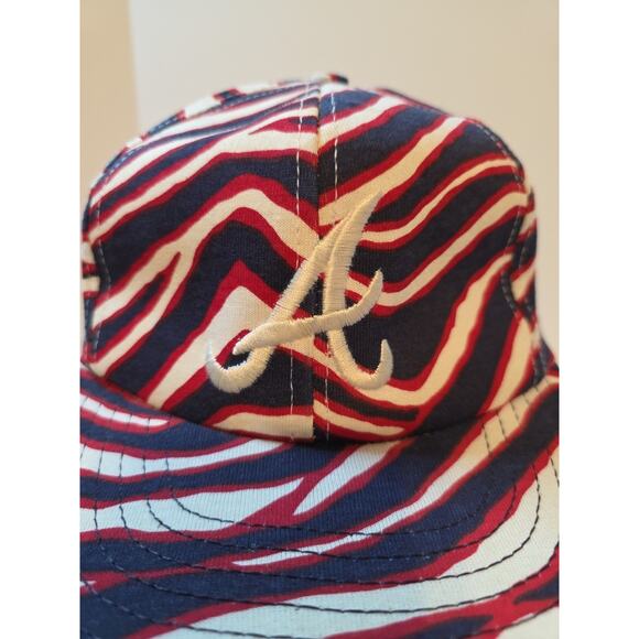Vintage Twins Enterprise Atlanta Braves Hat Snapback Cap MLB 90s Navy A Logo USA - Picture 3 of 14